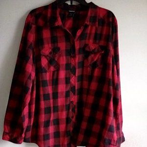 Torrid Lumberjack Plaid Long Sleeve Shirt